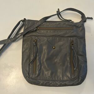 Gray Crossbody Bag